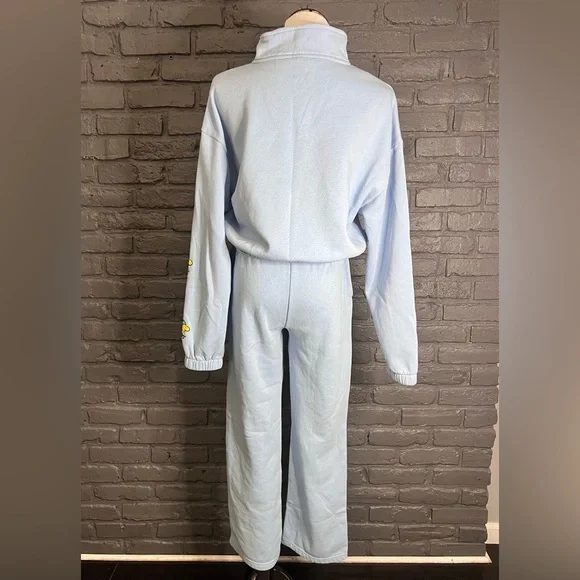 SNOOPY Light Blue Sweatshirt Outfit Set Size Medium - Picture 9 of 16
